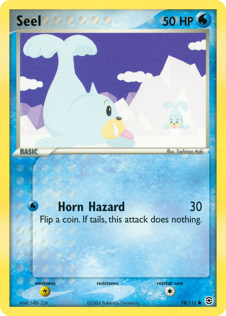 Carta Pokémon Seel 78