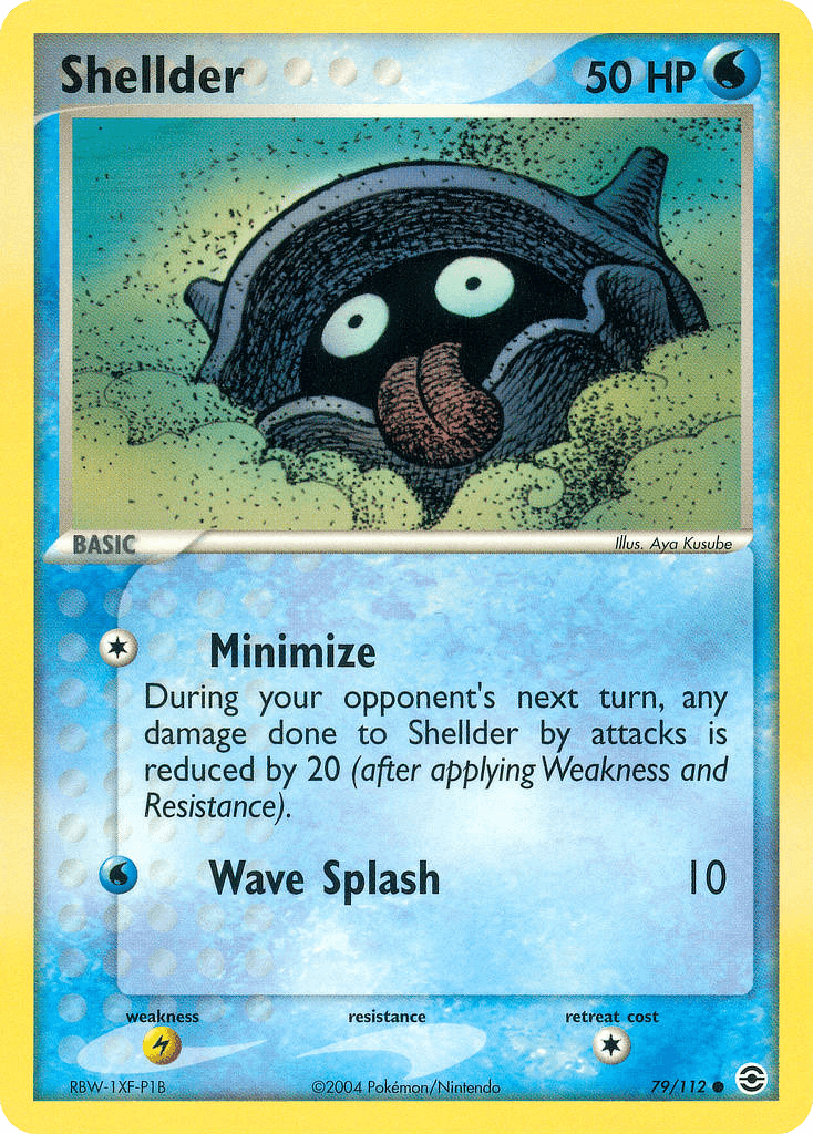 Carta Pokémon Shellder 79