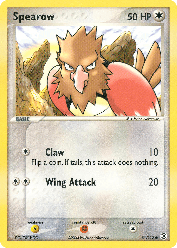 Carta Pokémon Spearow 81