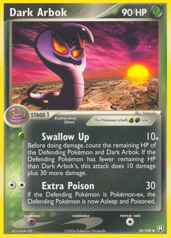 Carta Pokémon Dark Arbok 29