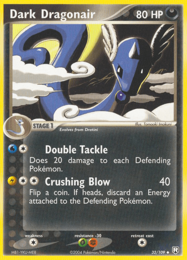 Carta Pokémon Dark Dragonair 32 de Team Rocket Returns
