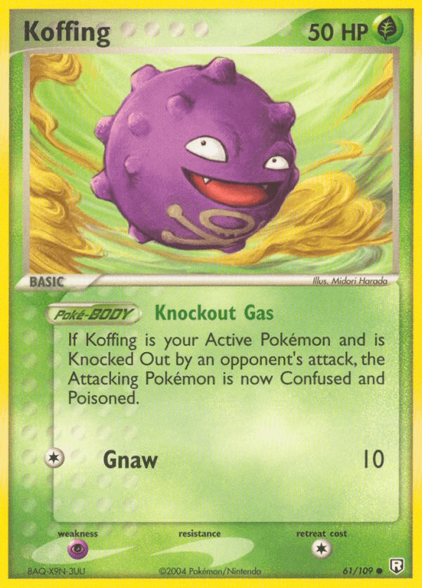 Carta Pokémon Koffing 61
