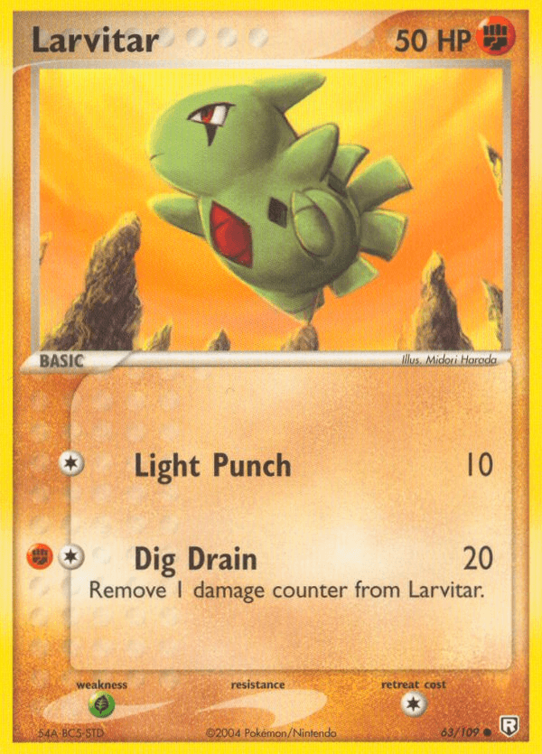 Carta Pokémon Larvitar 63