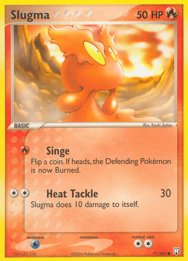 Carta Pokémon Slugma 77