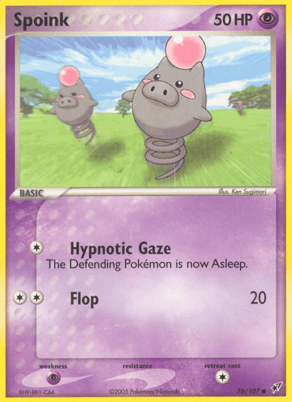 Carta Pokémon Spoink 76