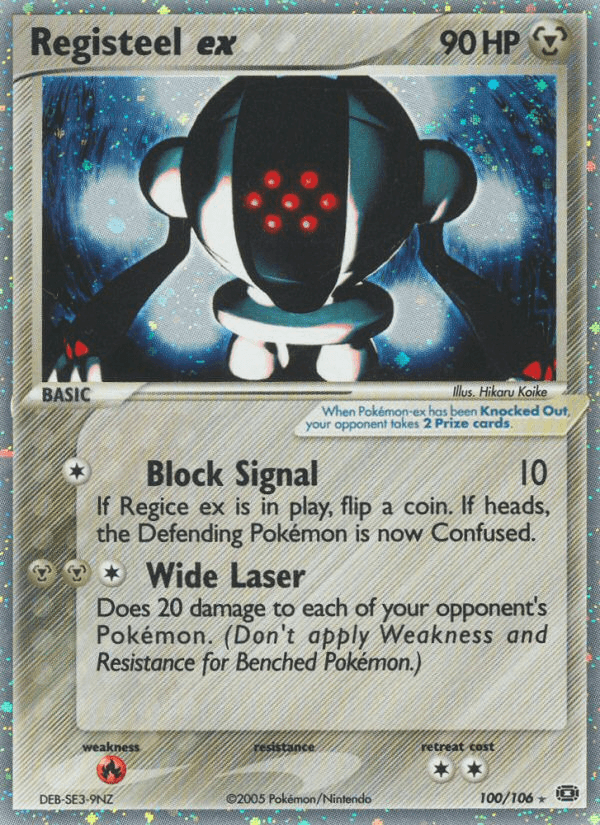 Carta Pokémon Registeel ex 100