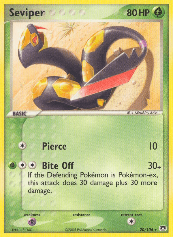 Carta Pokémon Seviper 20