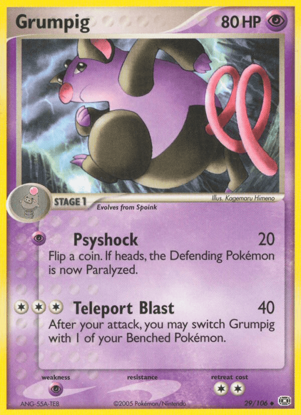 Carta Pokémon Grumpig 29