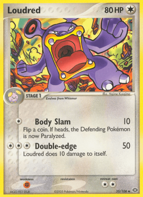 Carta Pokémon Loudred 35