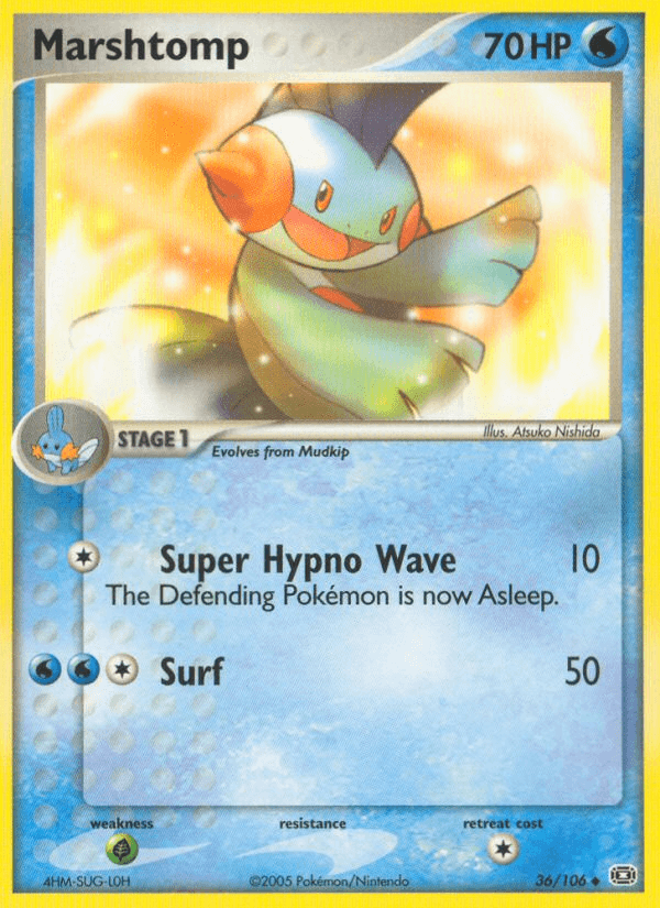 Carta Pokémon Marshtomp 36
