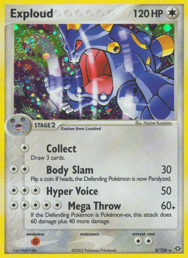 Carta Pokémon Exploud 3