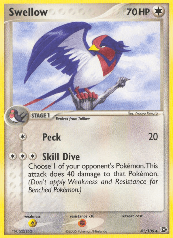 Carta Pokémon Swellow 41