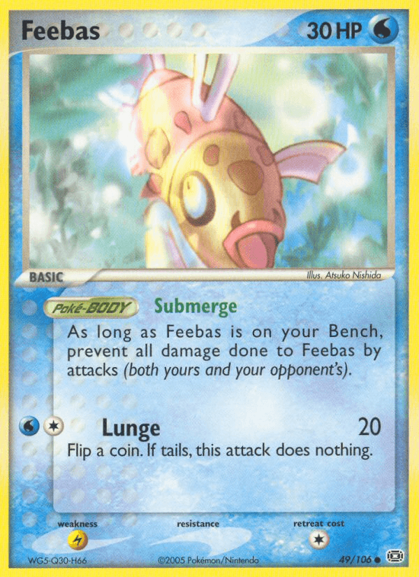 Carta Pokémon Feebas 49