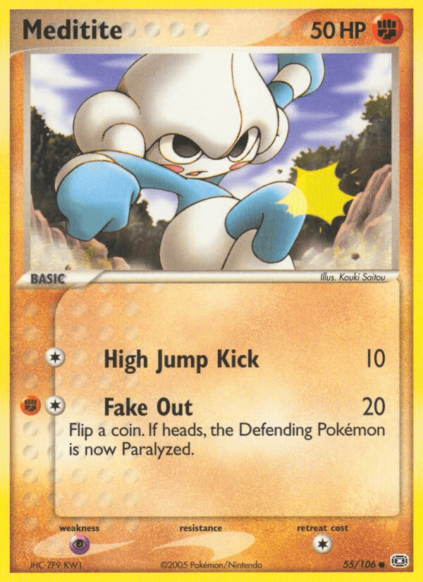 Carta Pokémon Meditite 55