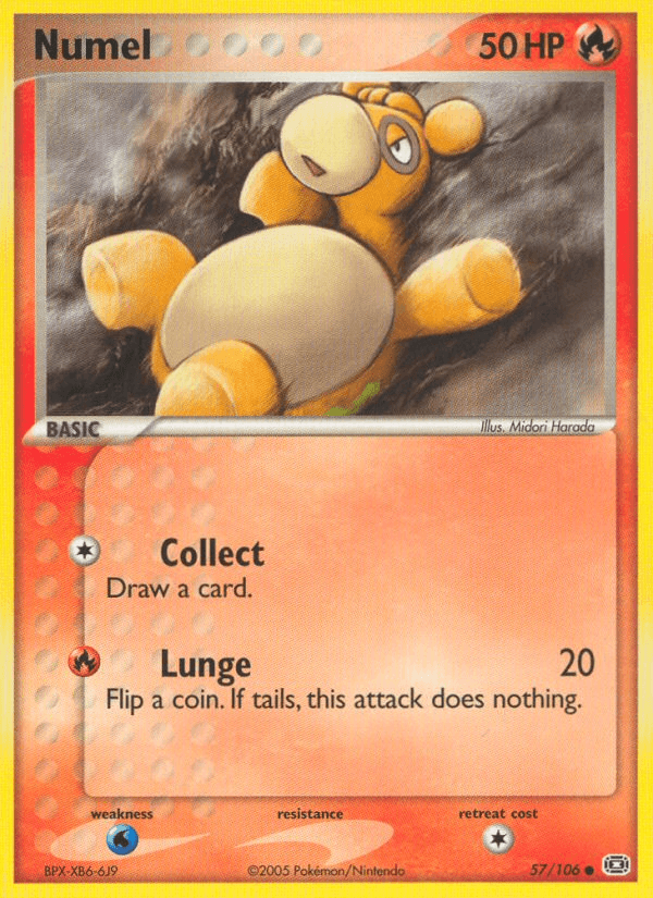 Carta Pokémon Numel 57