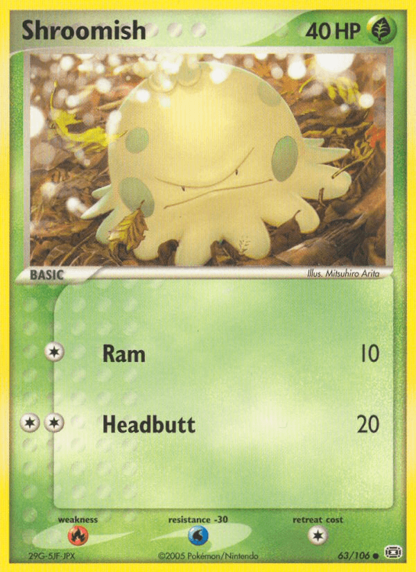 Carta Pokémon Shroomish 63