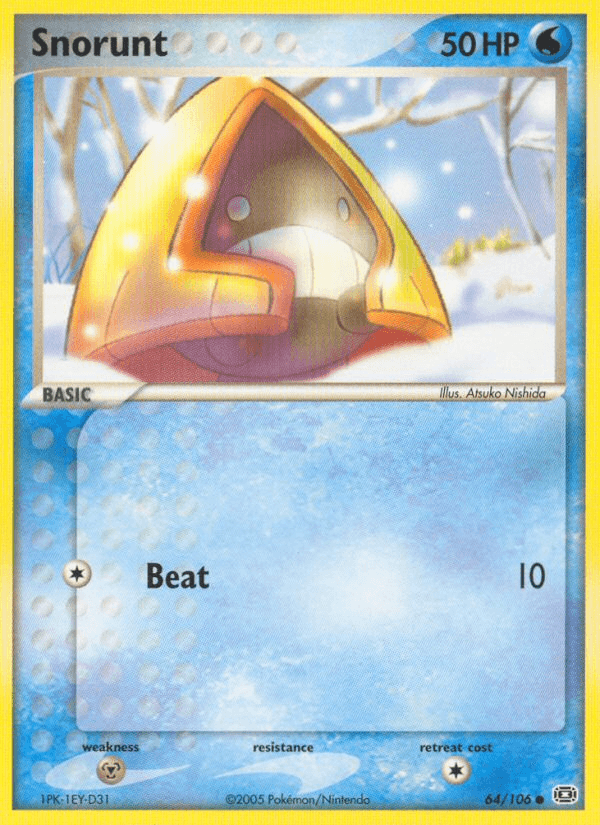 Carta Pokémon Snorunt 64