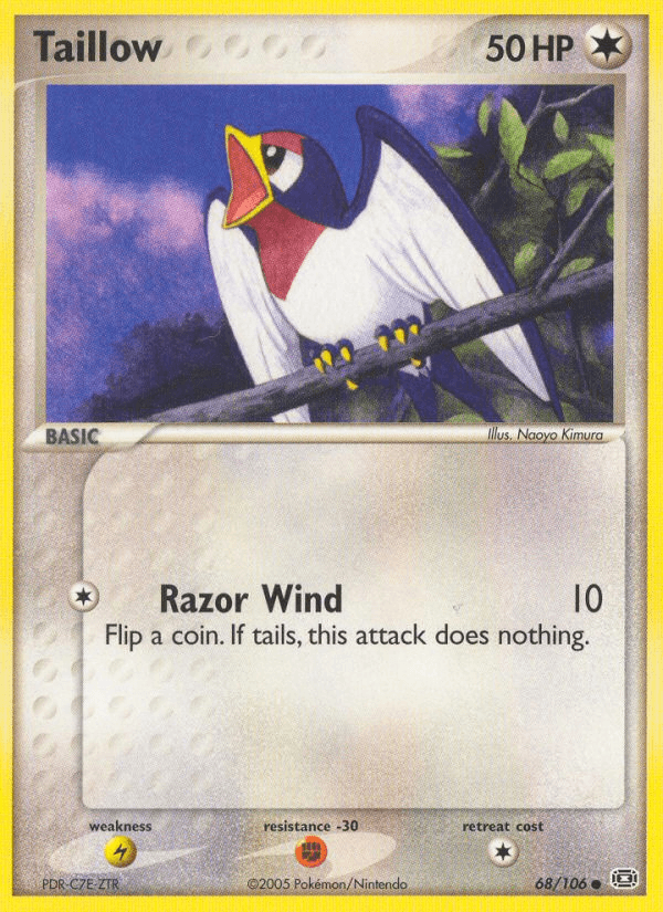 Carta Pokémon Taillow 68