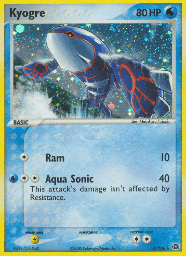 Carta Pokémon Kyogre 6