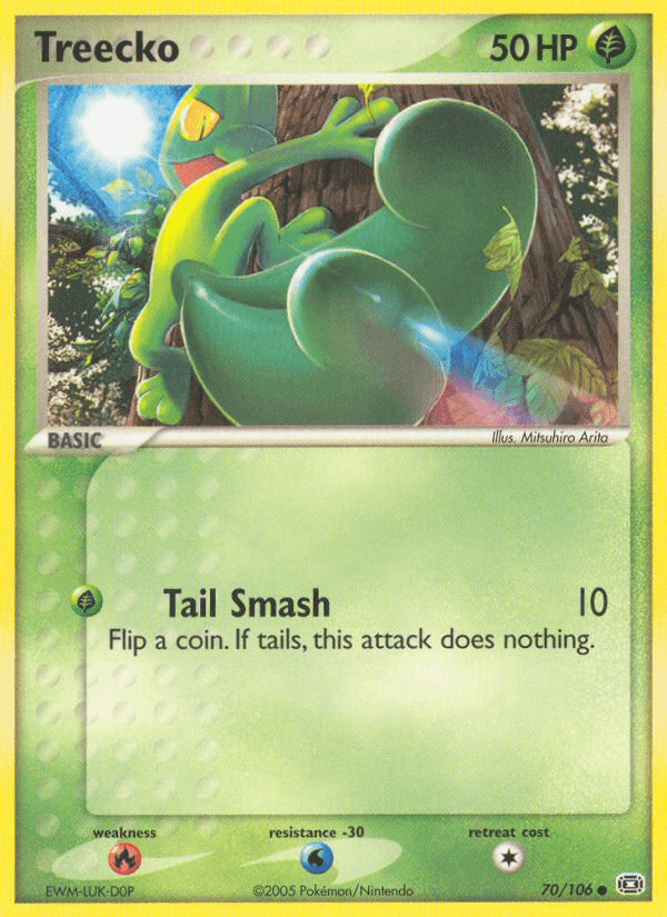 Carta Pokémon Treecko 70