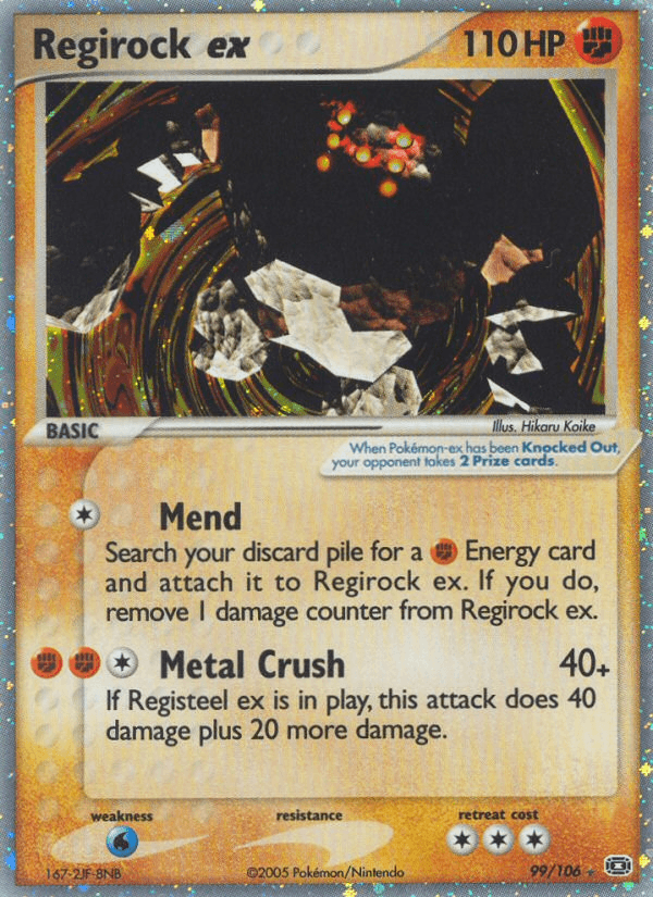 Carta Pokémon Regirock ex 99