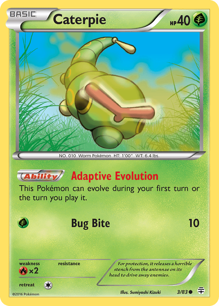 Carta Pokémon Caterpie 3