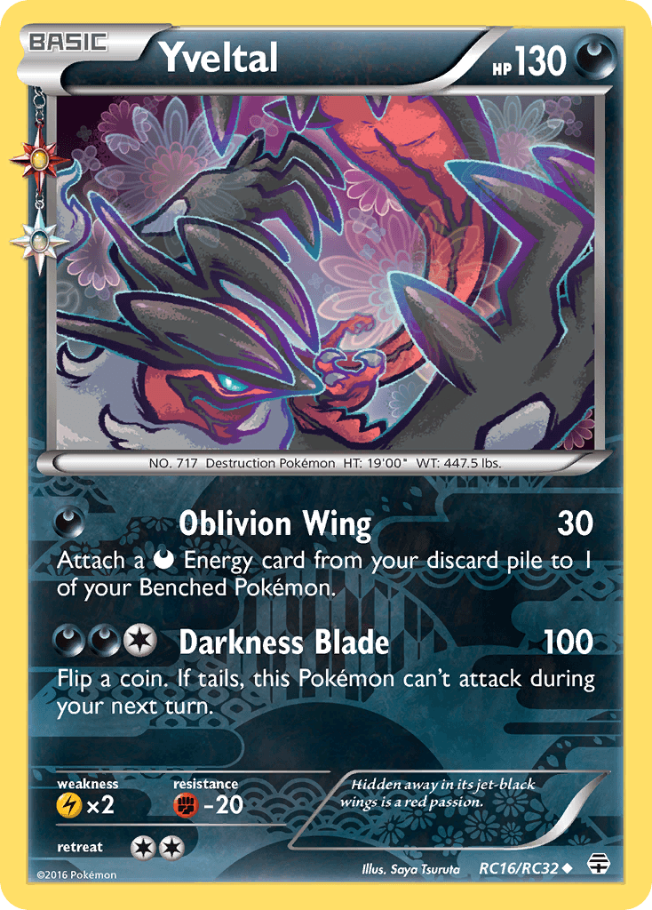 Carta Pokémon Yveltal RC16