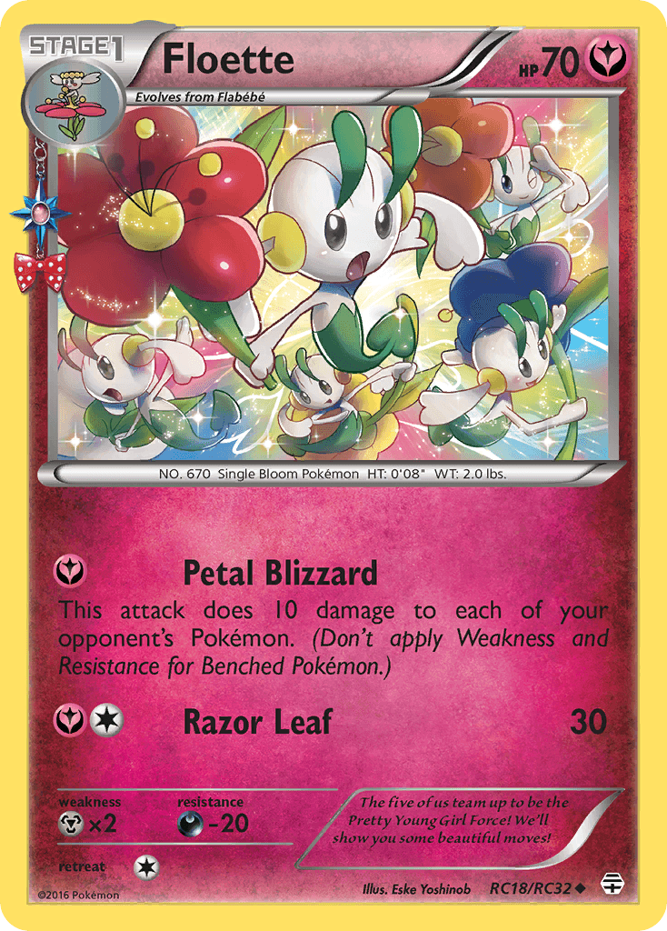 Carta Pokémon Floette RC18