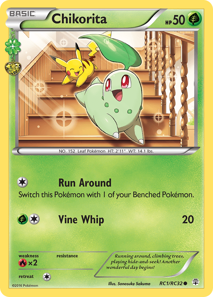 Carta Pokémon Chikorita RC1