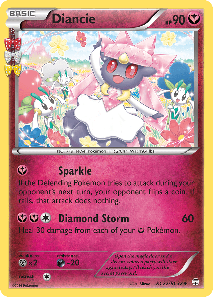 Carta Pokémon Diancie RC22