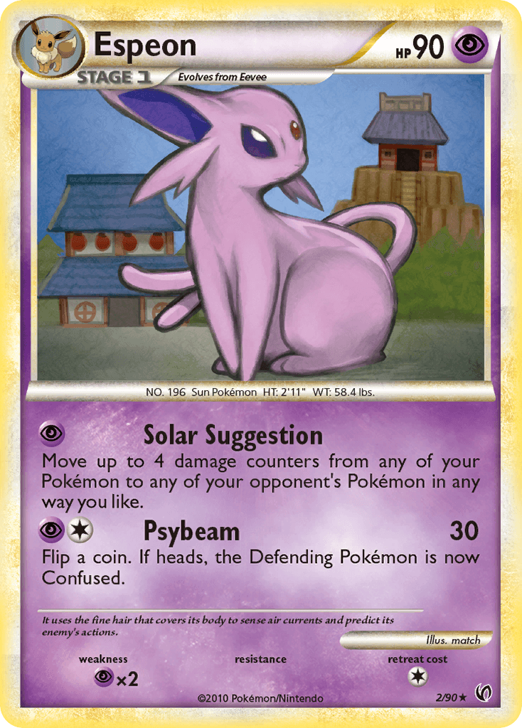 Carta Pokémon Espeon 2