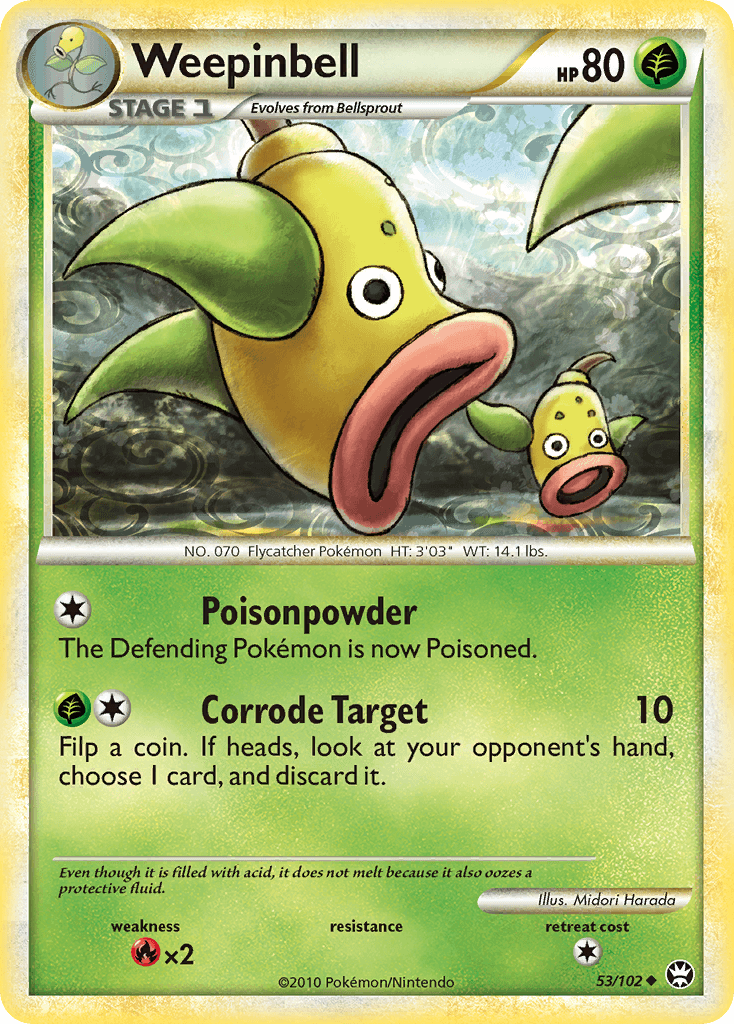 Carta Pokémon Weepinbell 53