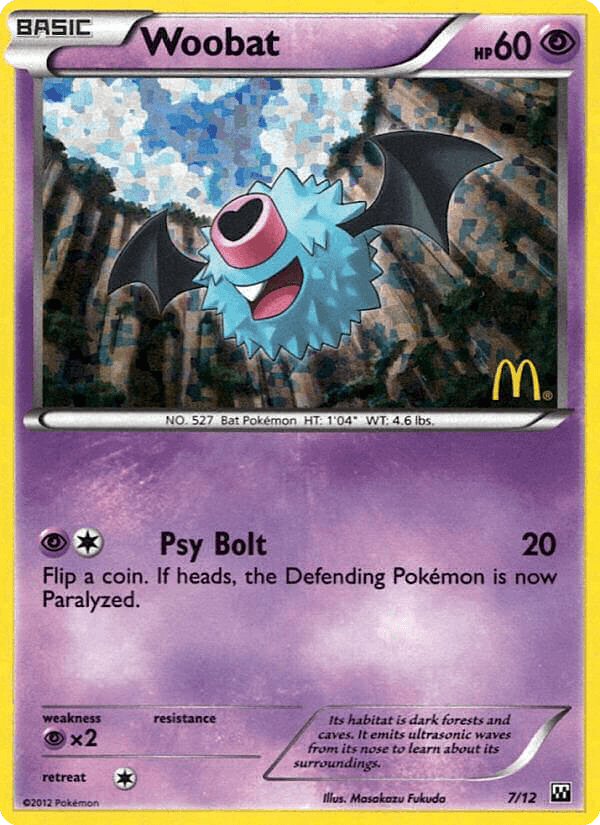 Carta Pokémon Woobat 7