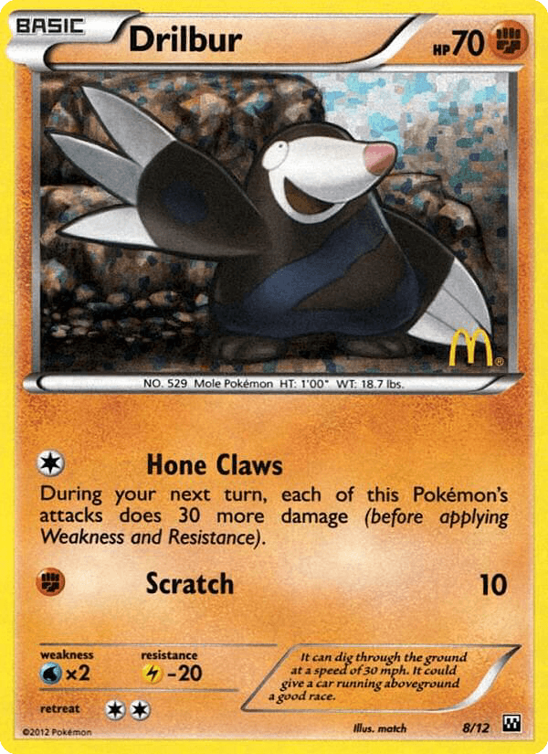 Carta Pokémon Drilbur 8