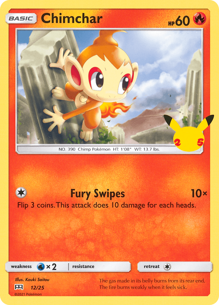 Carta Pokémon Chimchar 12