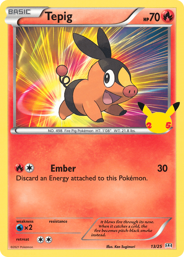 Carta Pokémon Tepig 13
