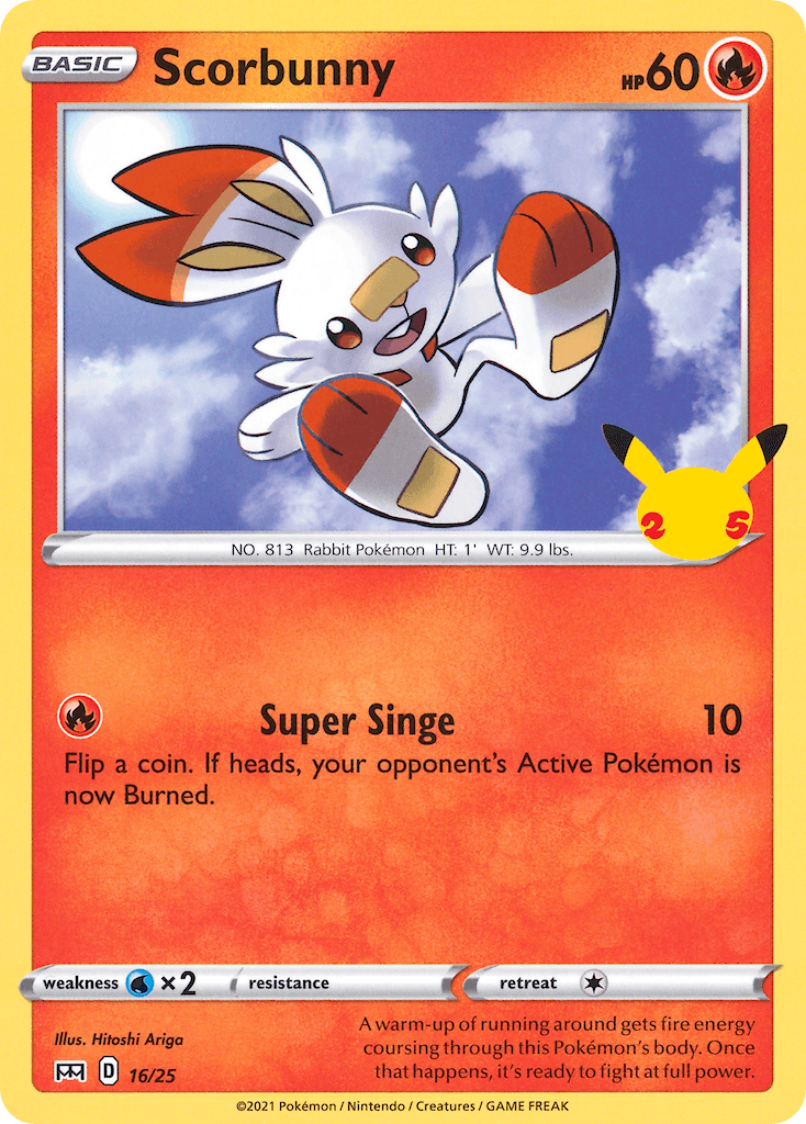 Carta Pokémon Scorbunny 16