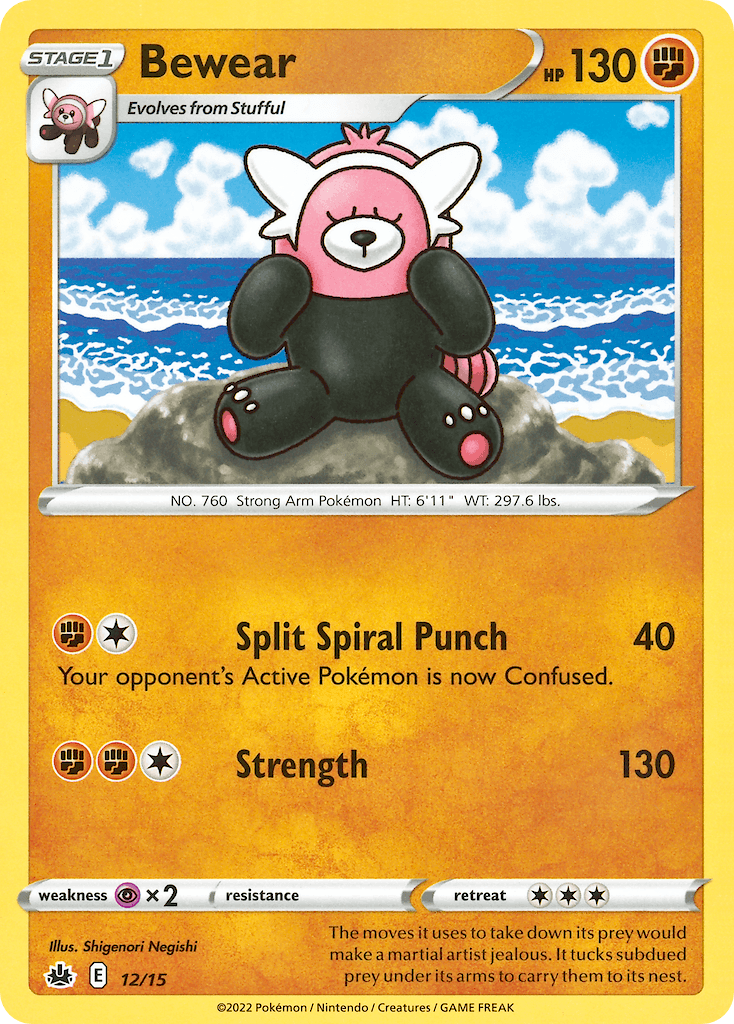 Carta Pokémon Bewear 12