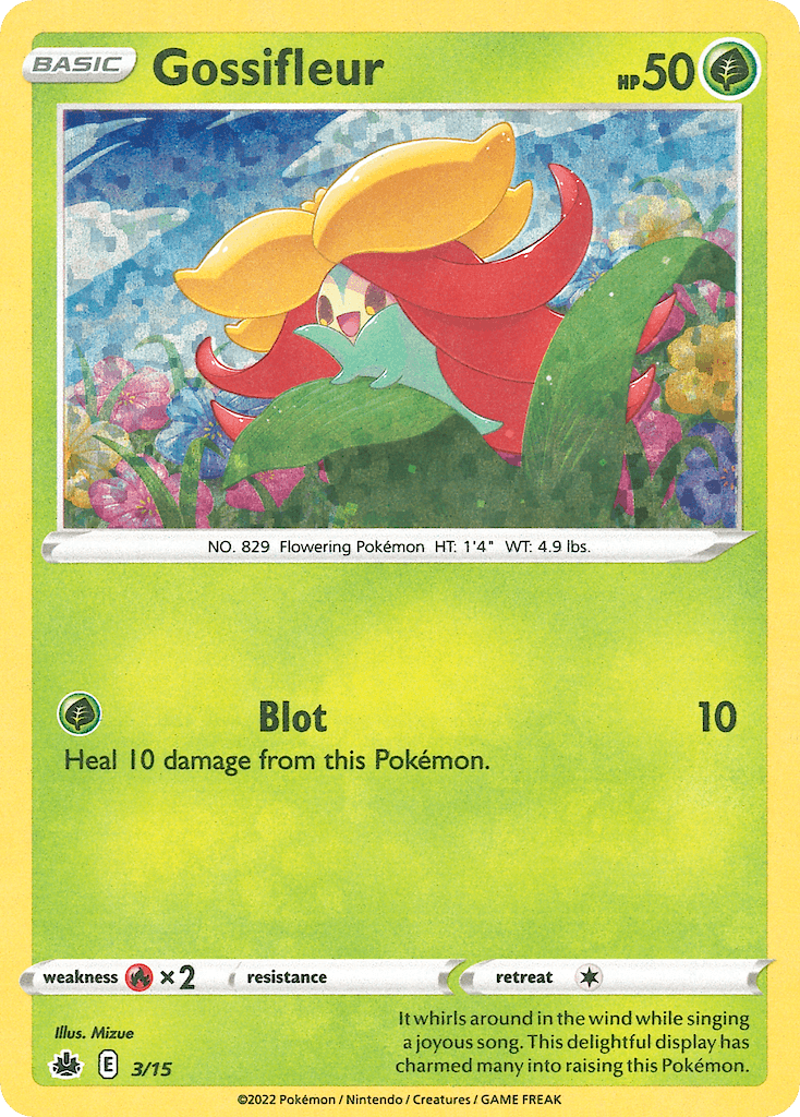 Carta Pokémon Gossifleur 3
