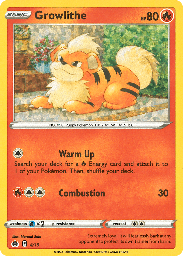 Carta Pokémon Growlithe 4