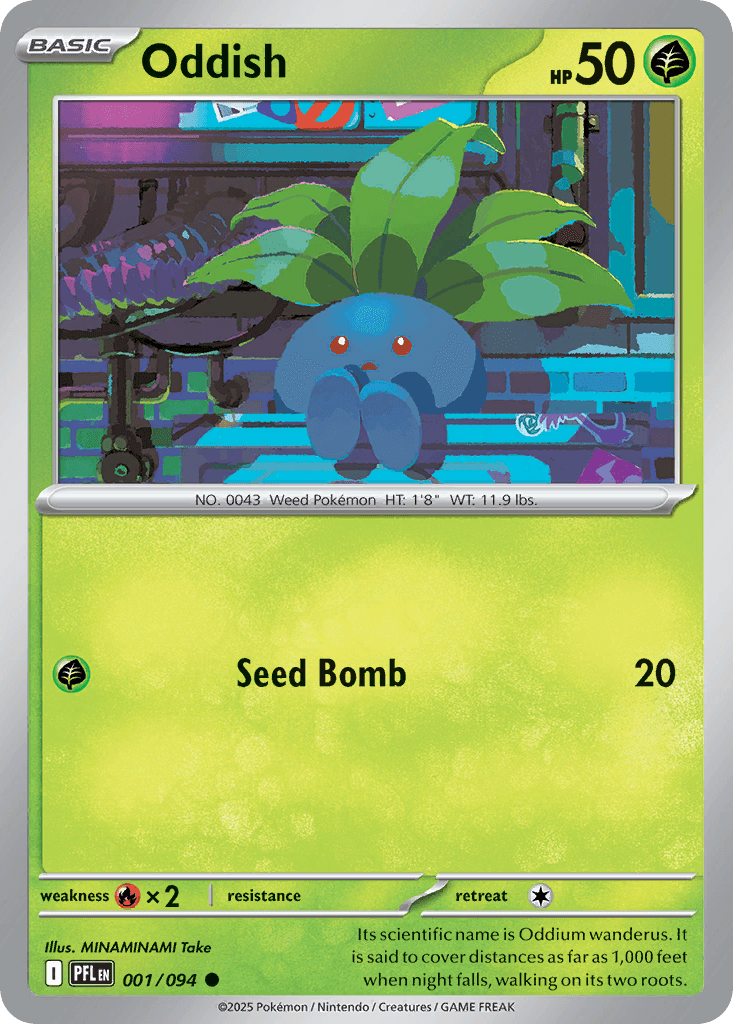 Carta Pokémon Oddish 1