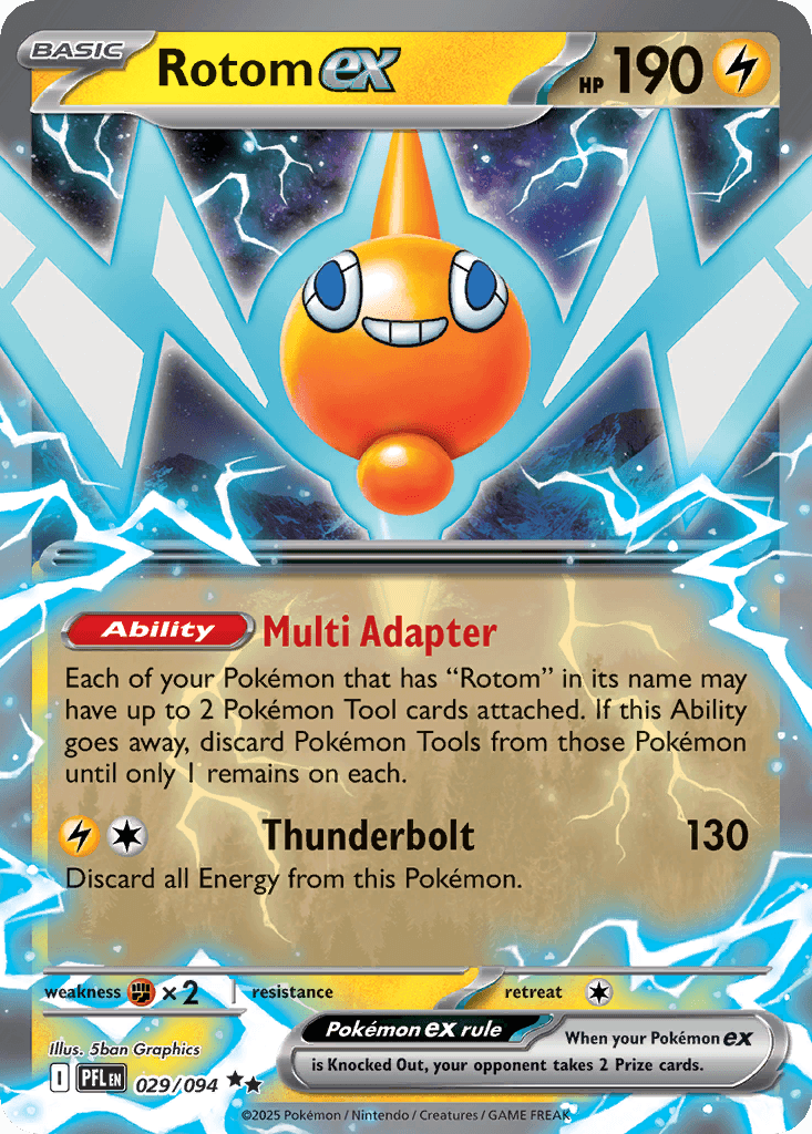 Carta Pokémon Rotom ex 29 de Phantasmal Flames
