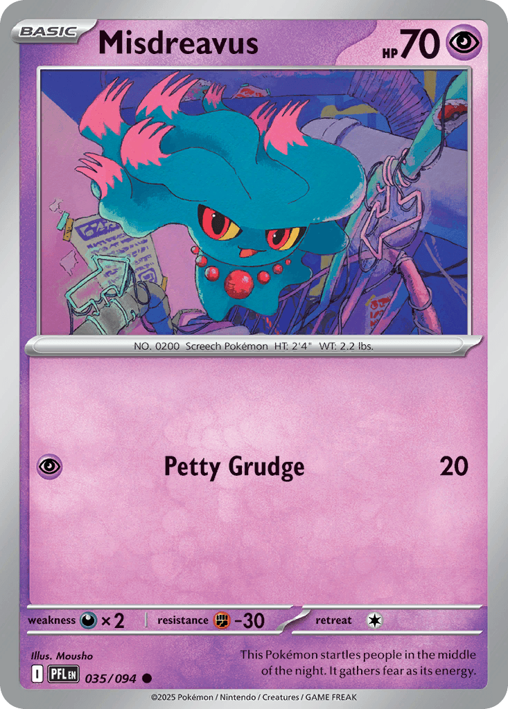 Carta Pokémon Misdreavus