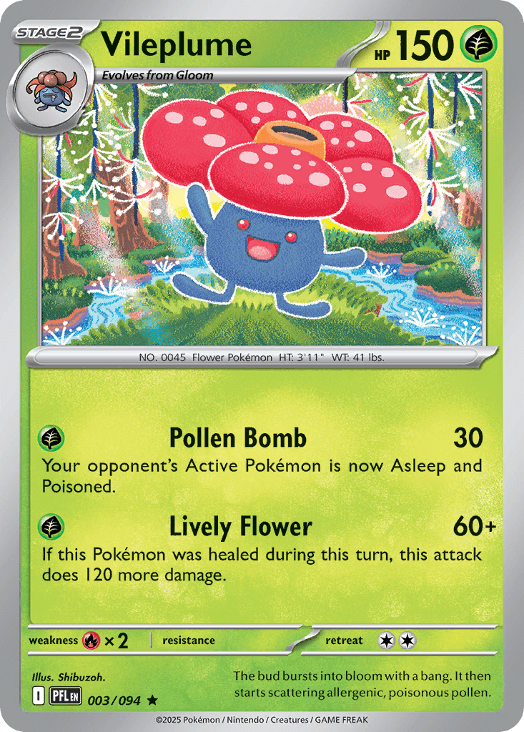 Carta Pokémon Vileplume 3
