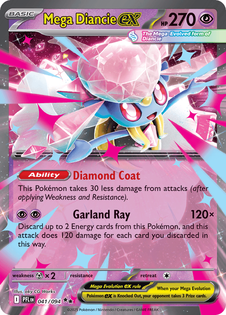 Carta Pokémon Mega Diancie ex 41
