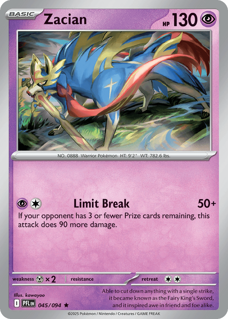 Carta Pokémon Zacian 45