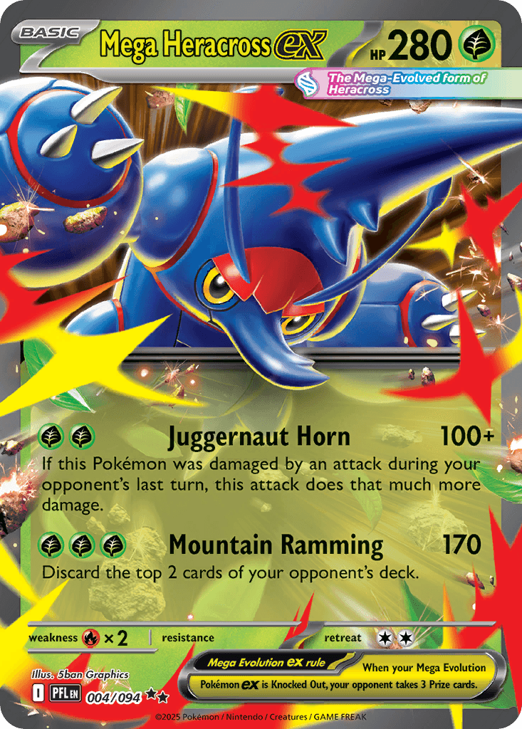 Carta Pokémon Mega Heracross ex 4