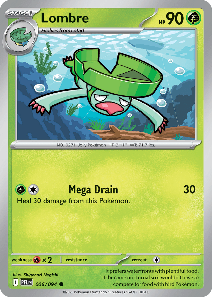 Carta Pokémon Lombre 6