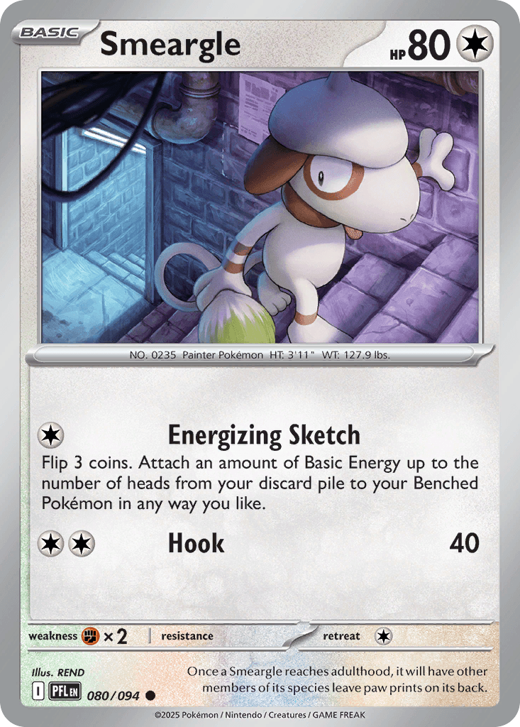 Carta Pokémon Smeargle 80