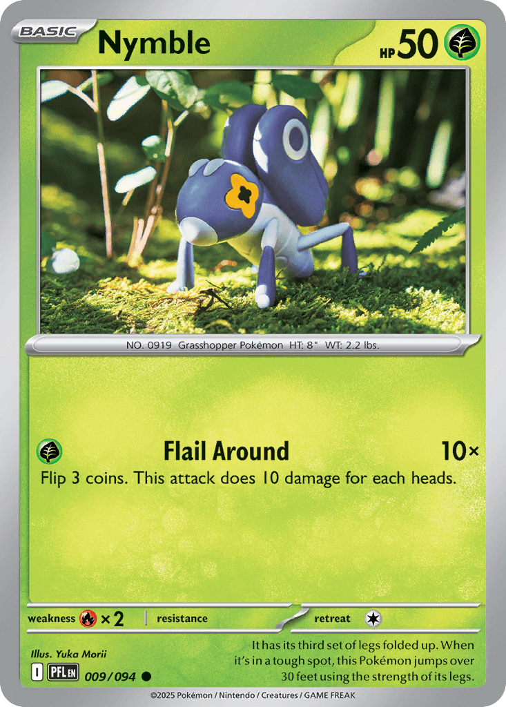 Carta Pokémon Nymble 9 de Phantasmal Flames